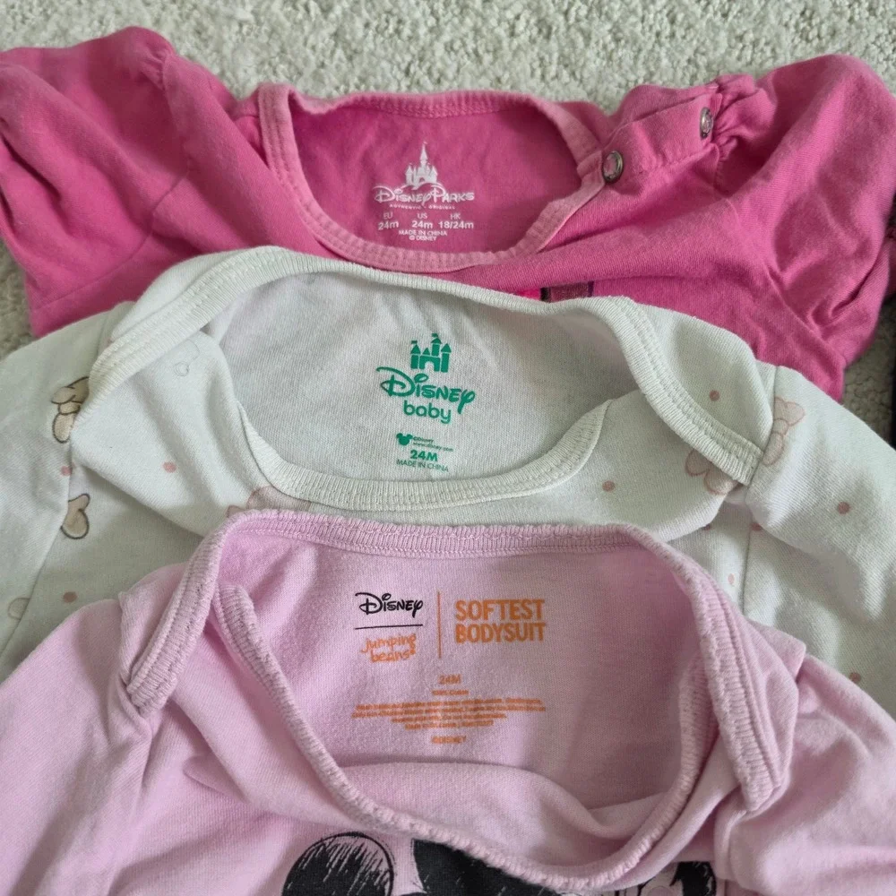 Disney Minnie Mouse Toddler Girl Clothing size 24 Months / 2T bundle of 12 items